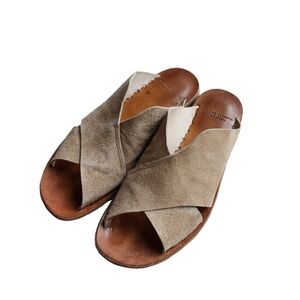 OFFICINE CREATIVE Leather Suede slide sandals size 38‎